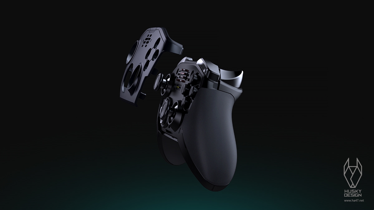 Husky design，Original works，Game handle，Game controller，