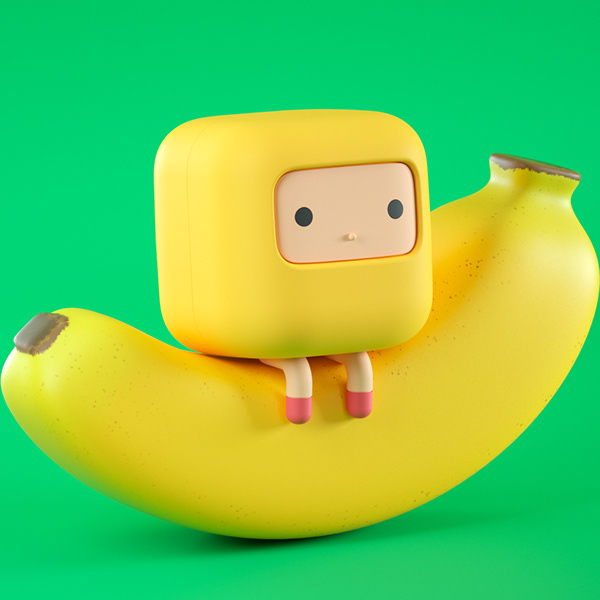 Cuub rainbow，block，Cartoon，Character design，Cube，