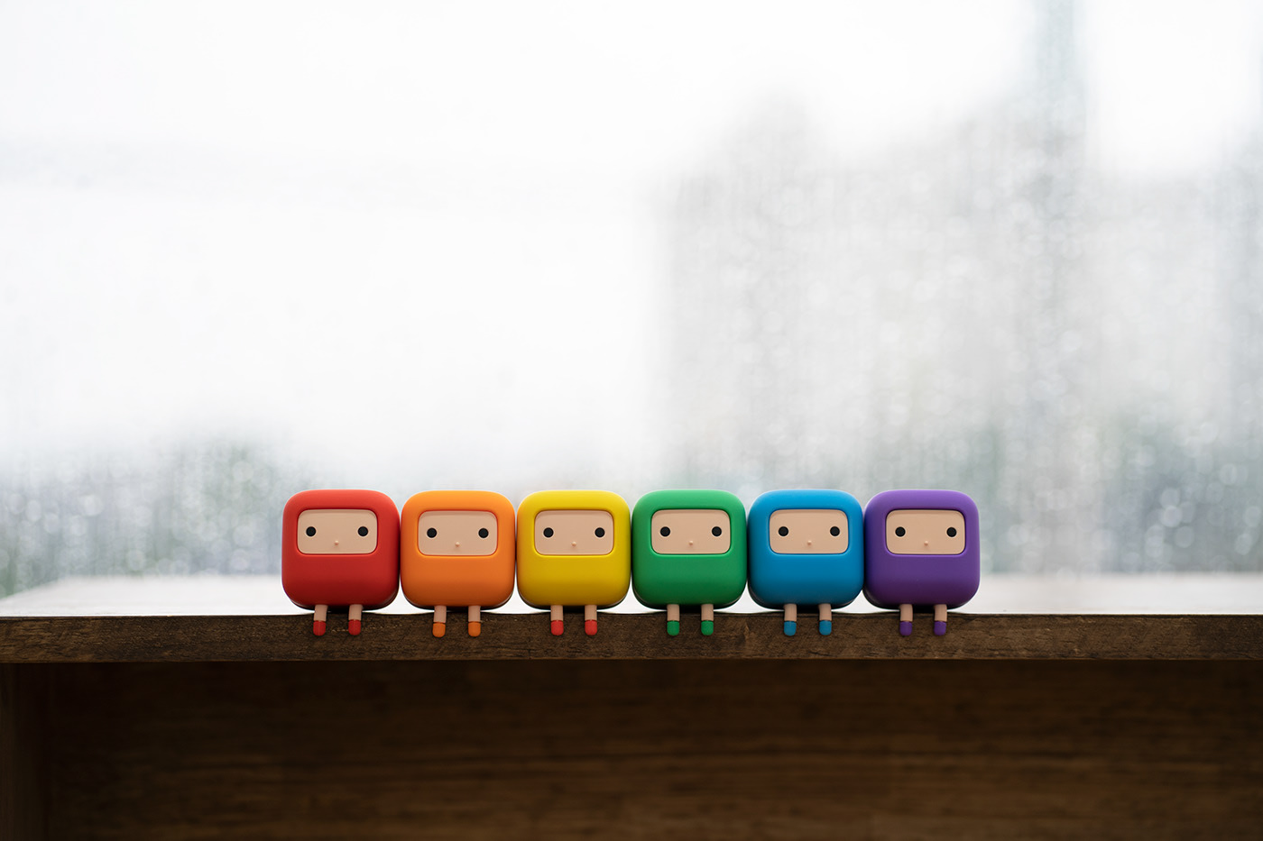 Cuub rainbow，block，Cartoon，Character design，Cube，
