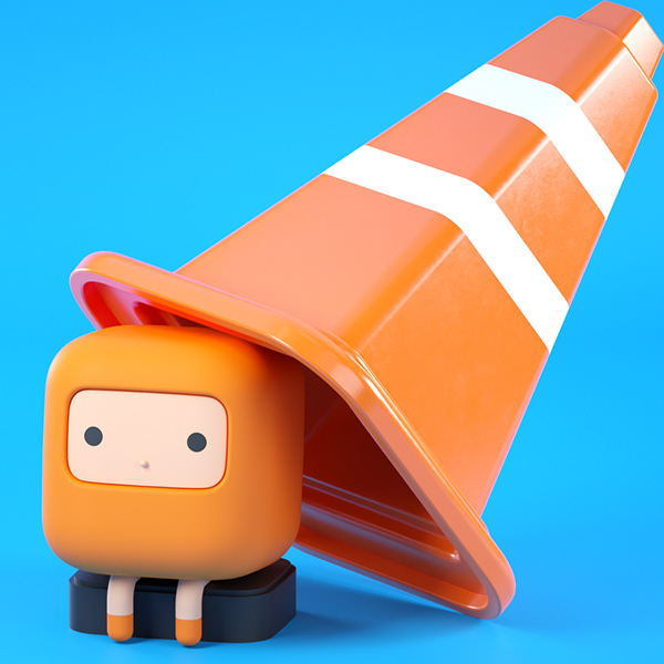 Cuub rainbow，block，Cartoon，Character design，Cube，