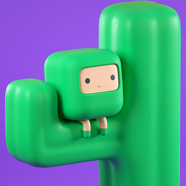 Cuub rainbow，block，Cartoon，Character design，Cube，