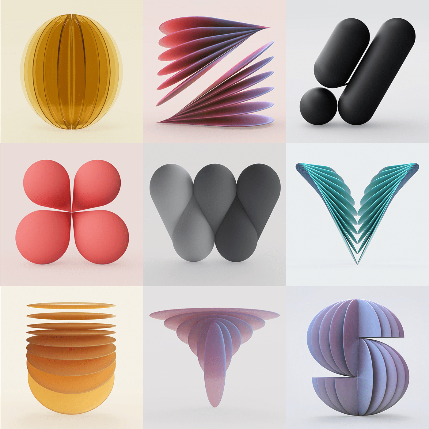 36days，latin alphabet，number，Adobe Dimension，Illustration，originality，Graphic art，