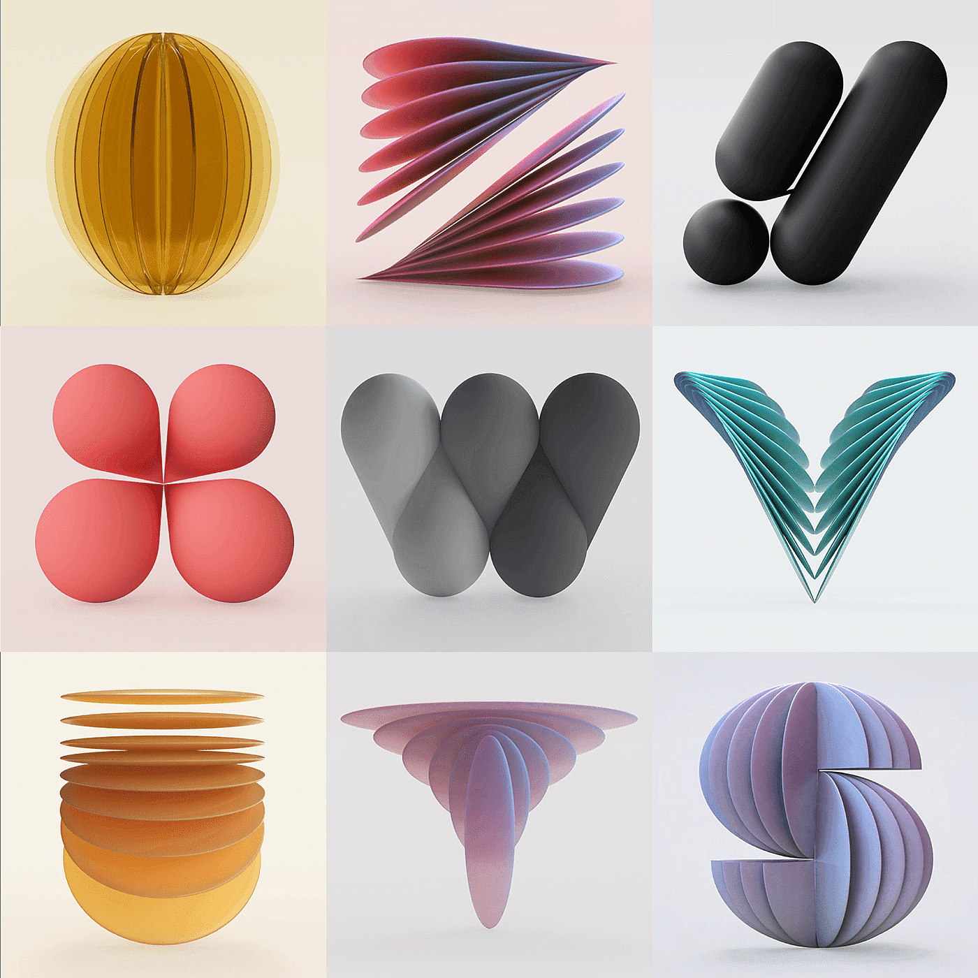 36days，latin alphabet，number，Adobe Dimension，Illustration，originality，Graphic art，