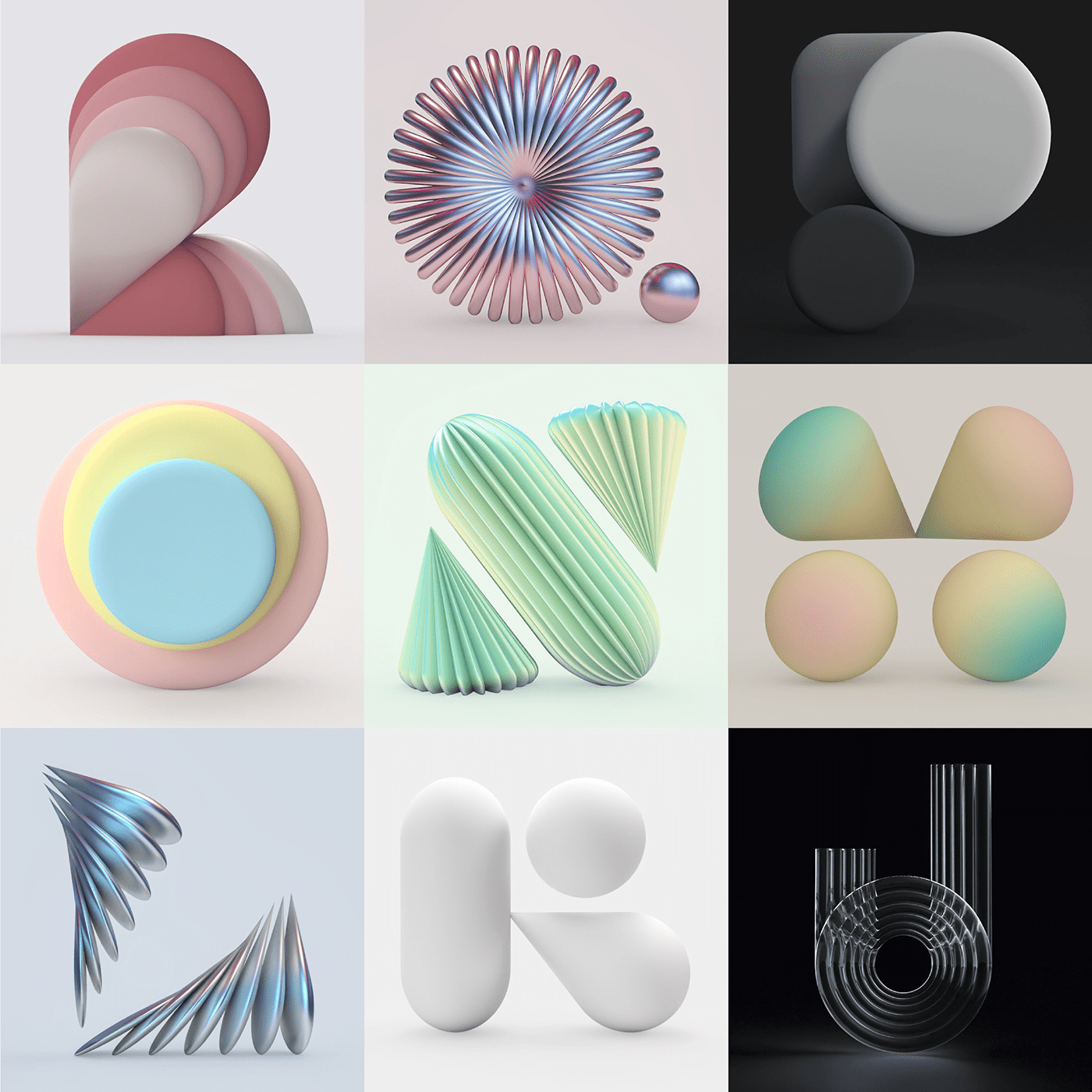 36days，latin alphabet，number，Adobe Dimension，Illustration，originality，Graphic art，