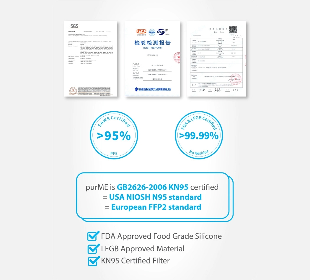 N95 respirator，transparent，purME，modularization，