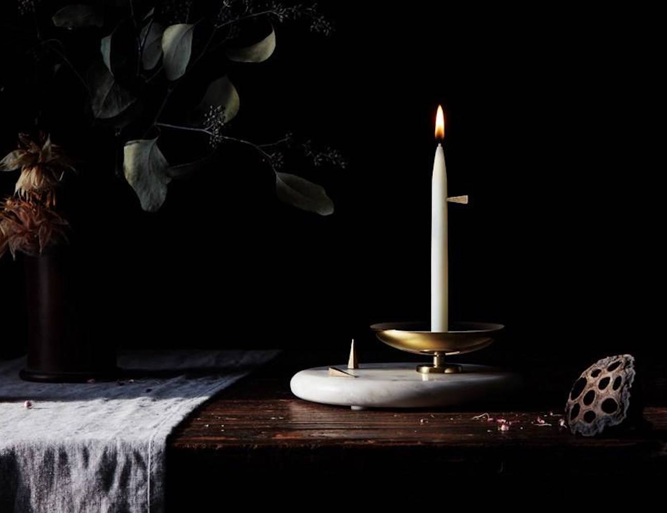 Meditation candle，BEL，Ritual sense，Brass pin，