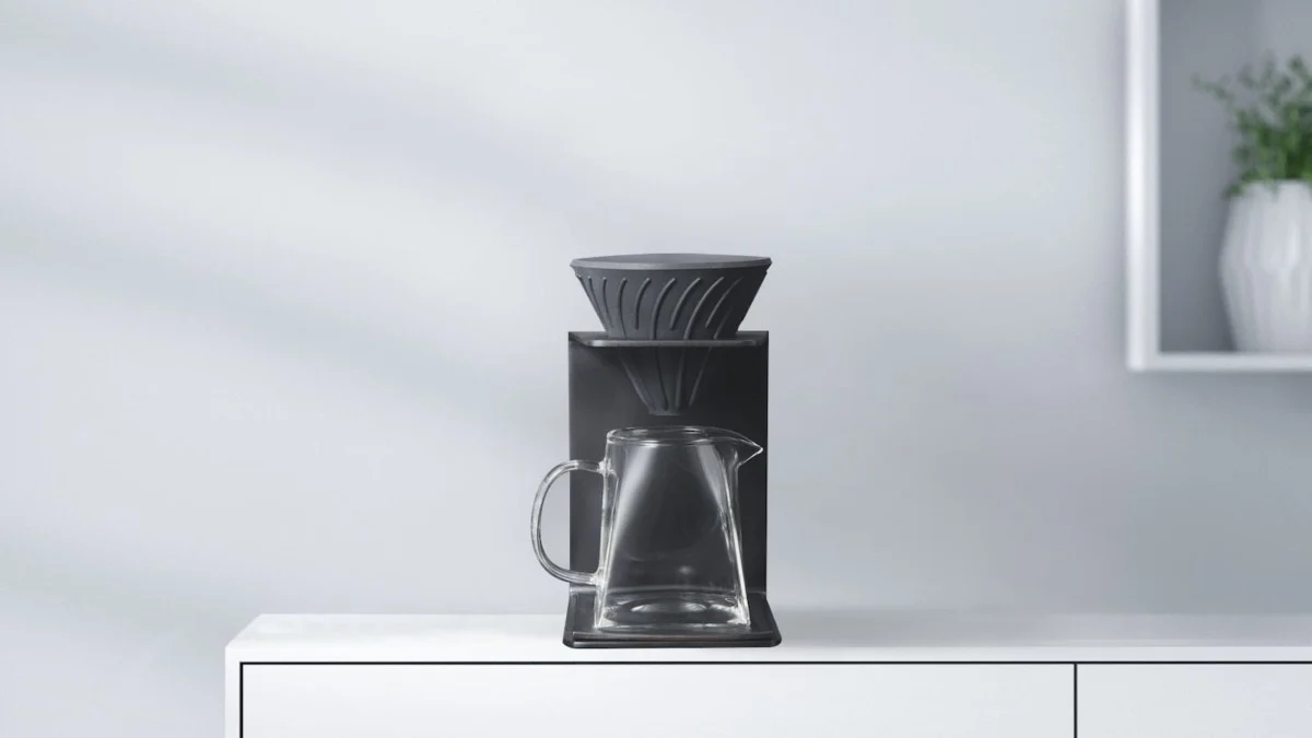 Ninetyº，kettle，Dripper，glass，filter，Coffee suit，modern，