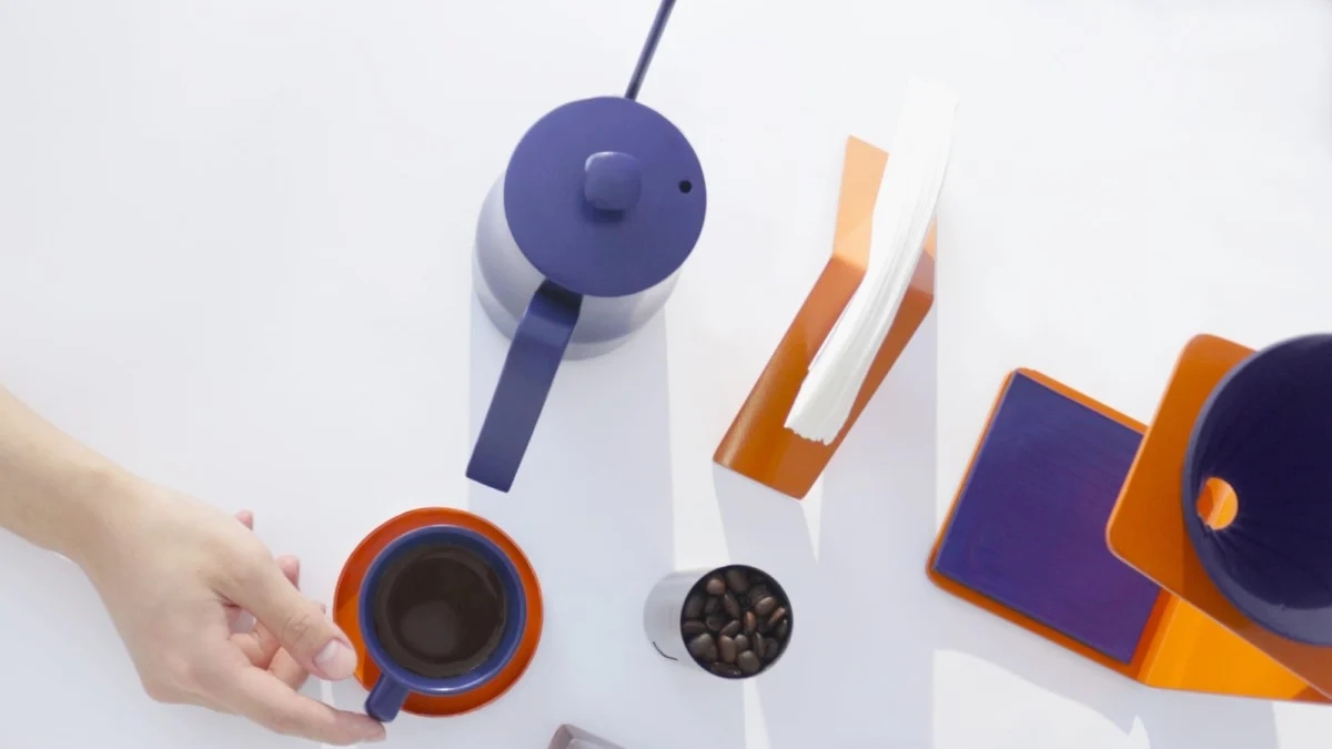 Ninetyº，kettle，Dripper，glass，filter，Coffee suit，modern，