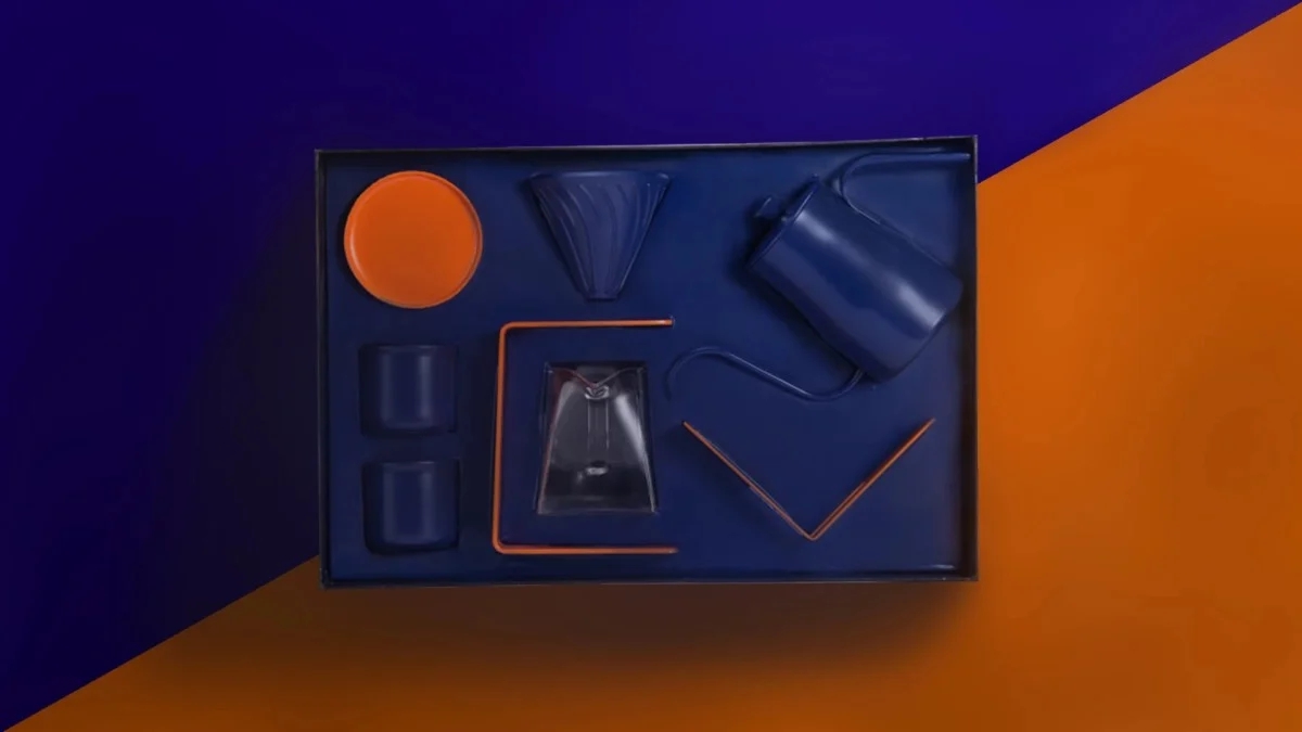 Ninetyº，kettle，Dripper，glass，filter，Coffee suit，modern，