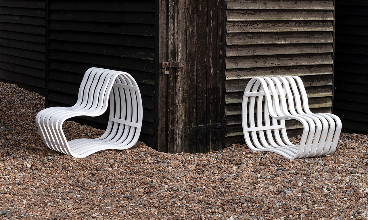 Outdoor furniture，bench，curve，fashion，Curve，