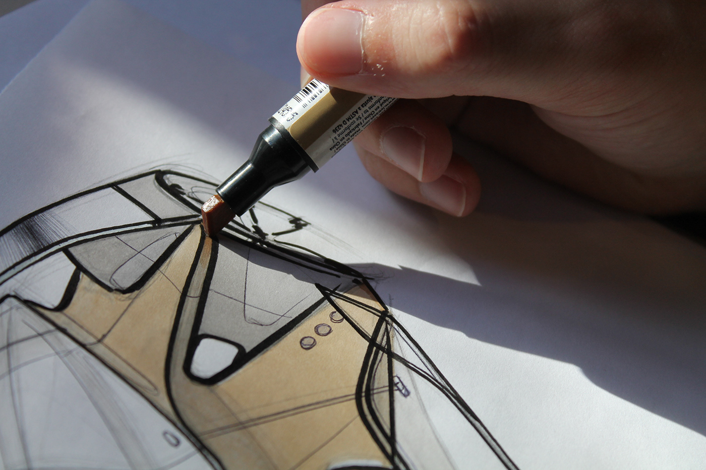 Automobile design，sketch，