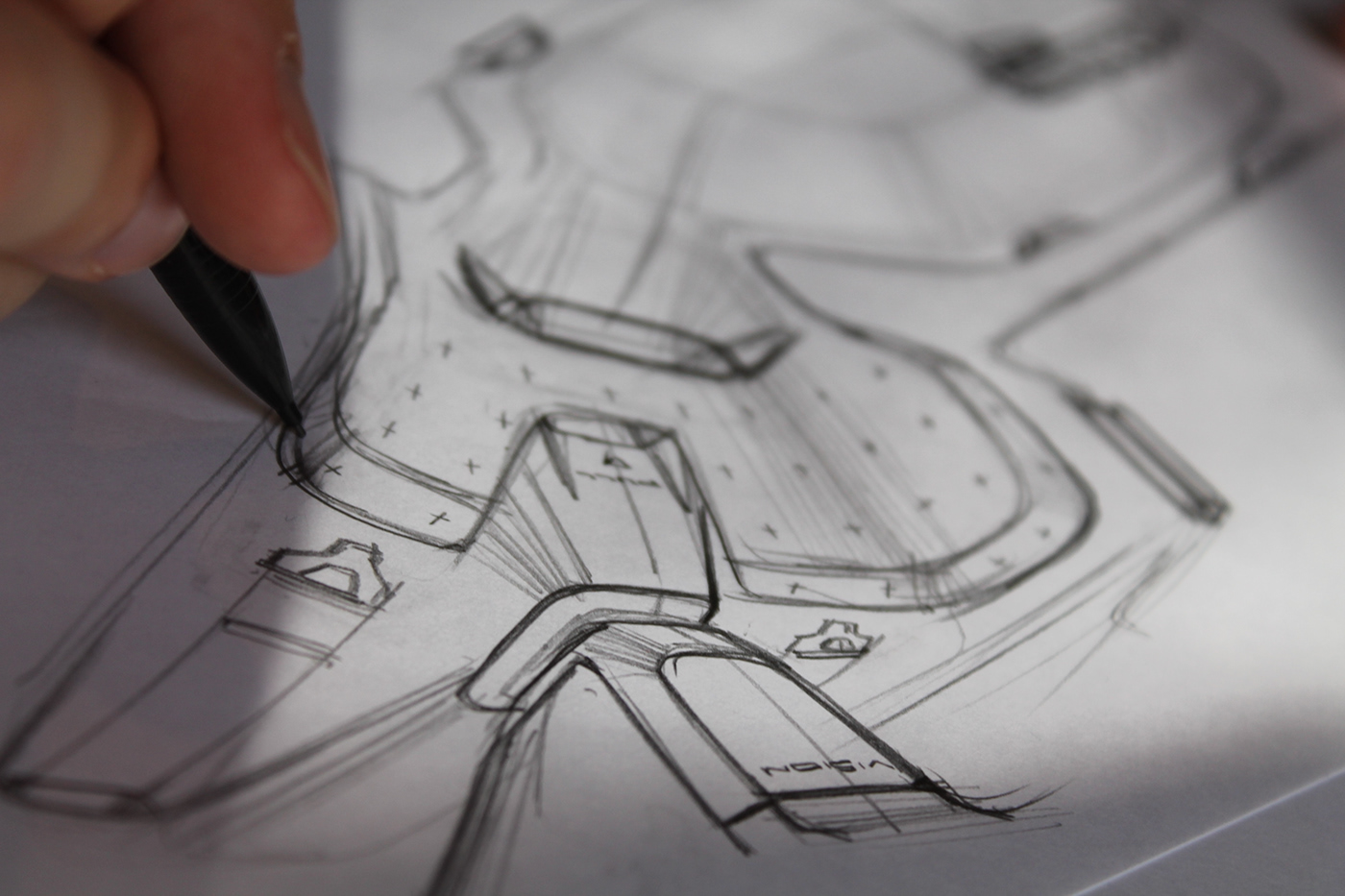 Automobile design，sketch，