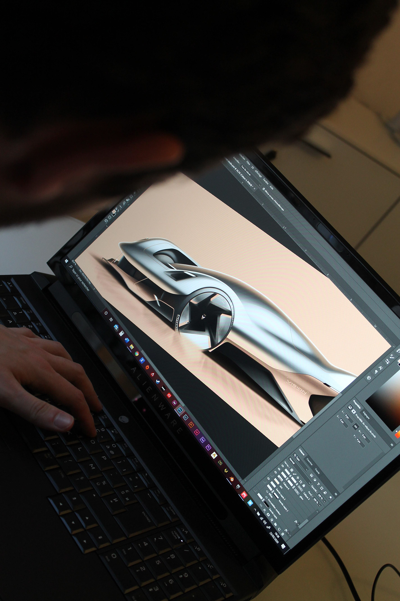 Automobile design，sketch，