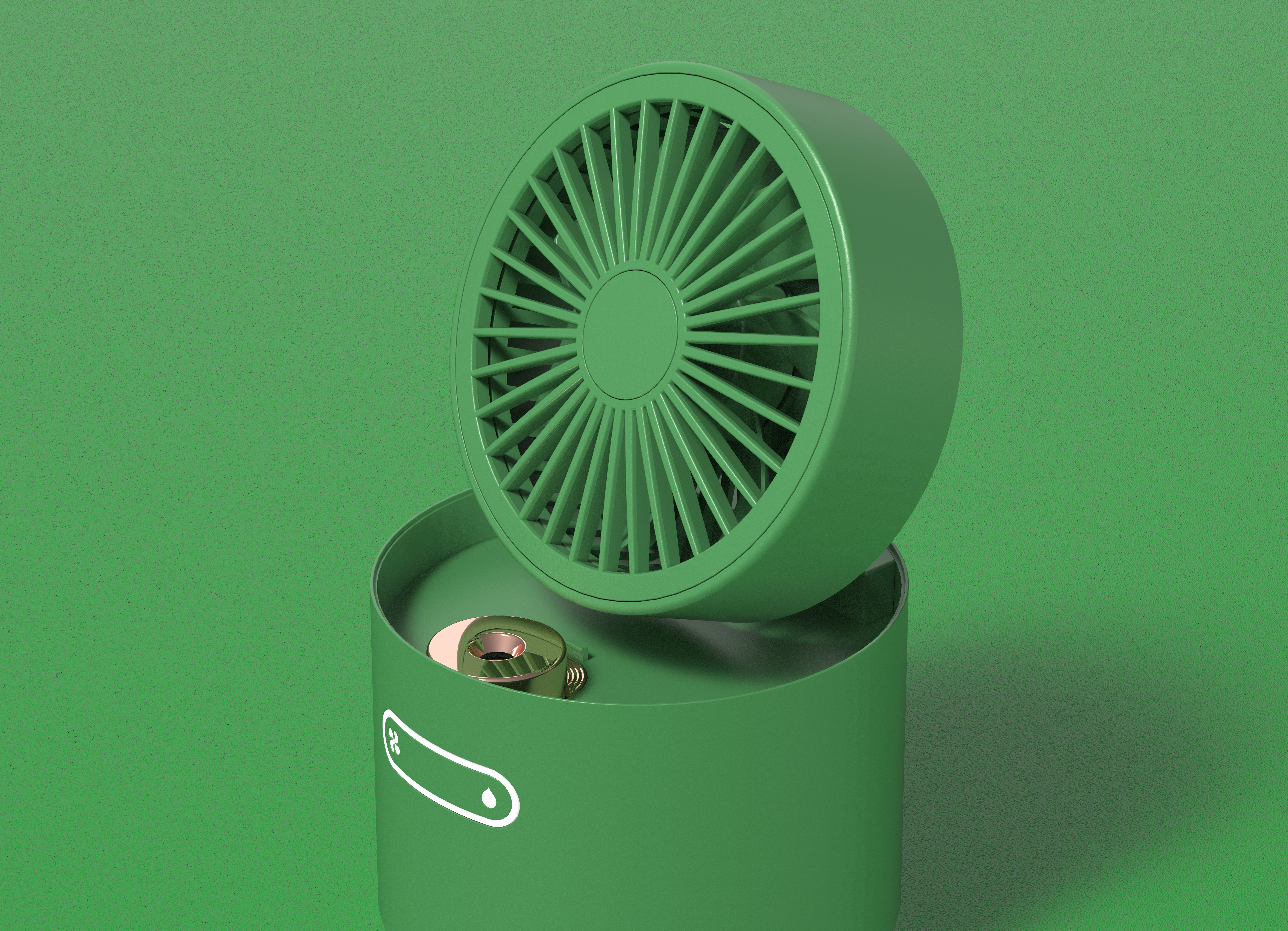 Desktop fan，Humidification and water replenishment，charge，