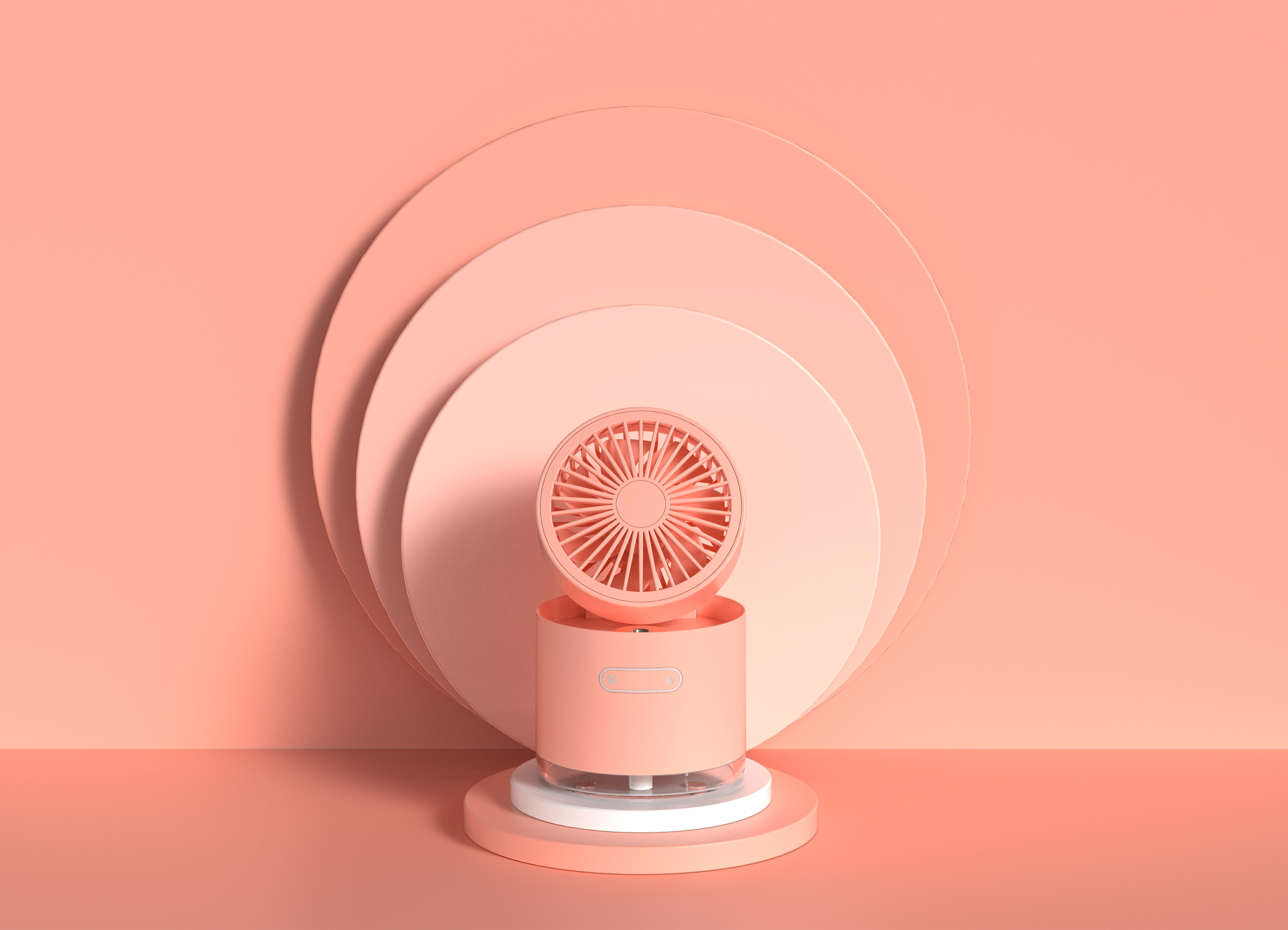 Desktop fan，Humidification and water replenishment，charge，