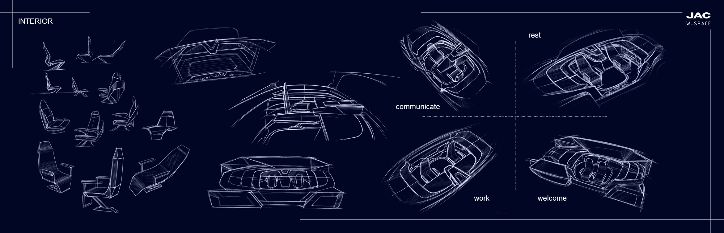Concept Car，Move workspace，vehicle，Driverless electric vehicle，