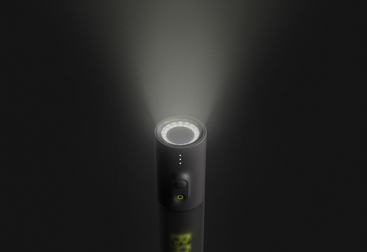 lighting，Flashlight，organosilicon ，black，