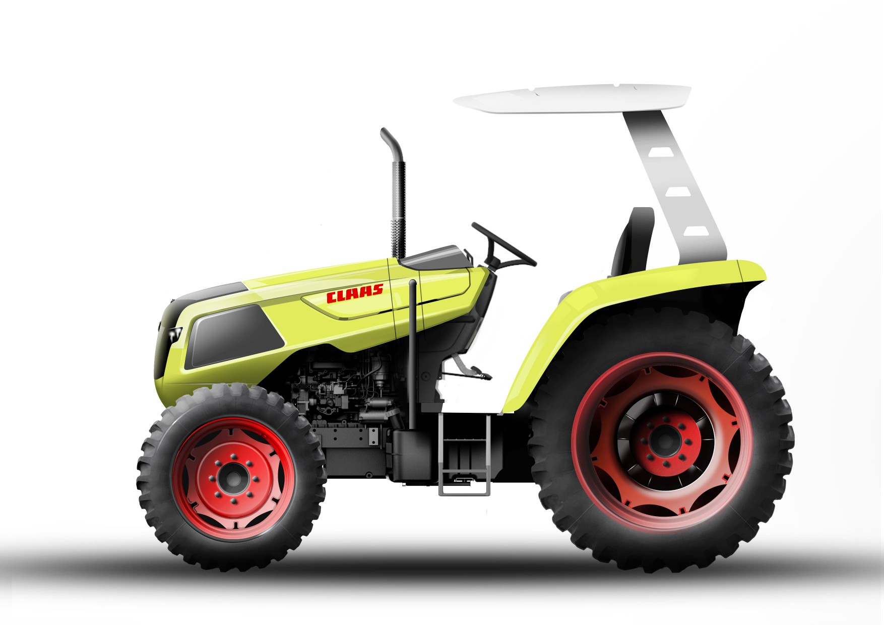 Tractor，Hand drawn，industrial design，