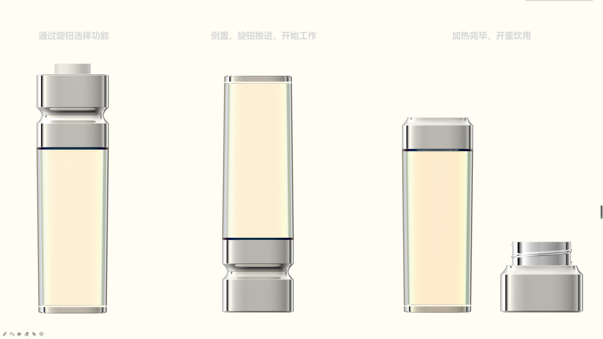 Health cup，Metal，Glass，glass，