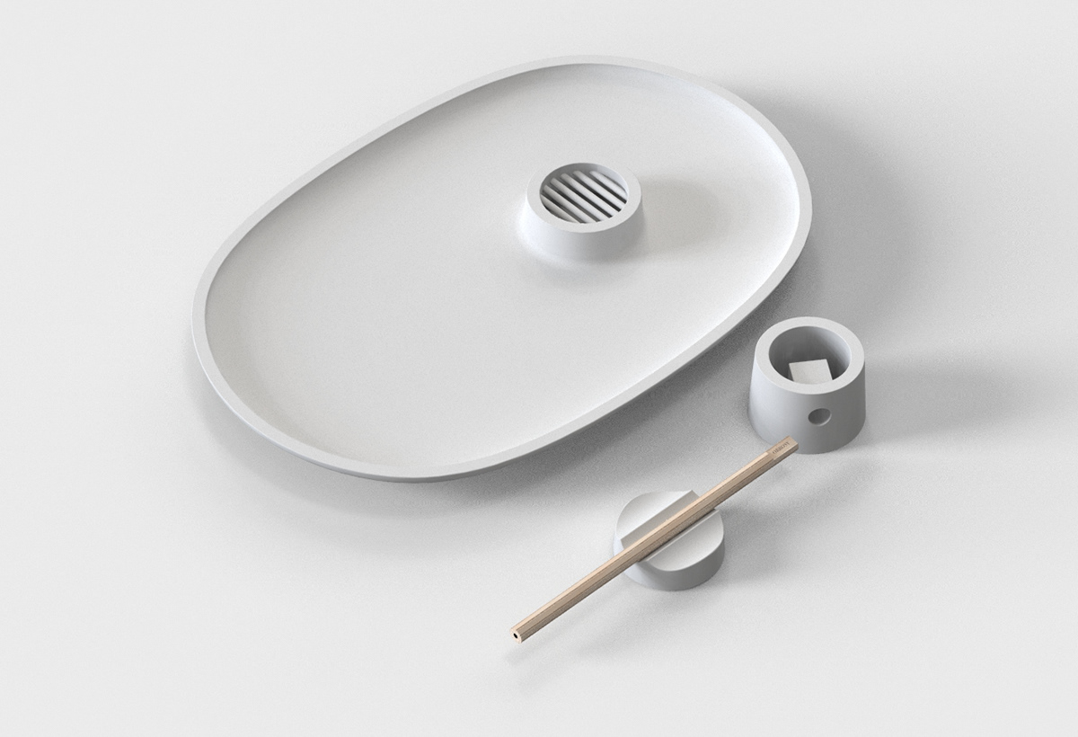 Sandalwood tree，pencil，Tray，