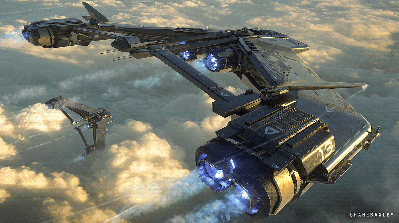 Shane Baxley，V-Wing，Model，airship，fine，science and technology，