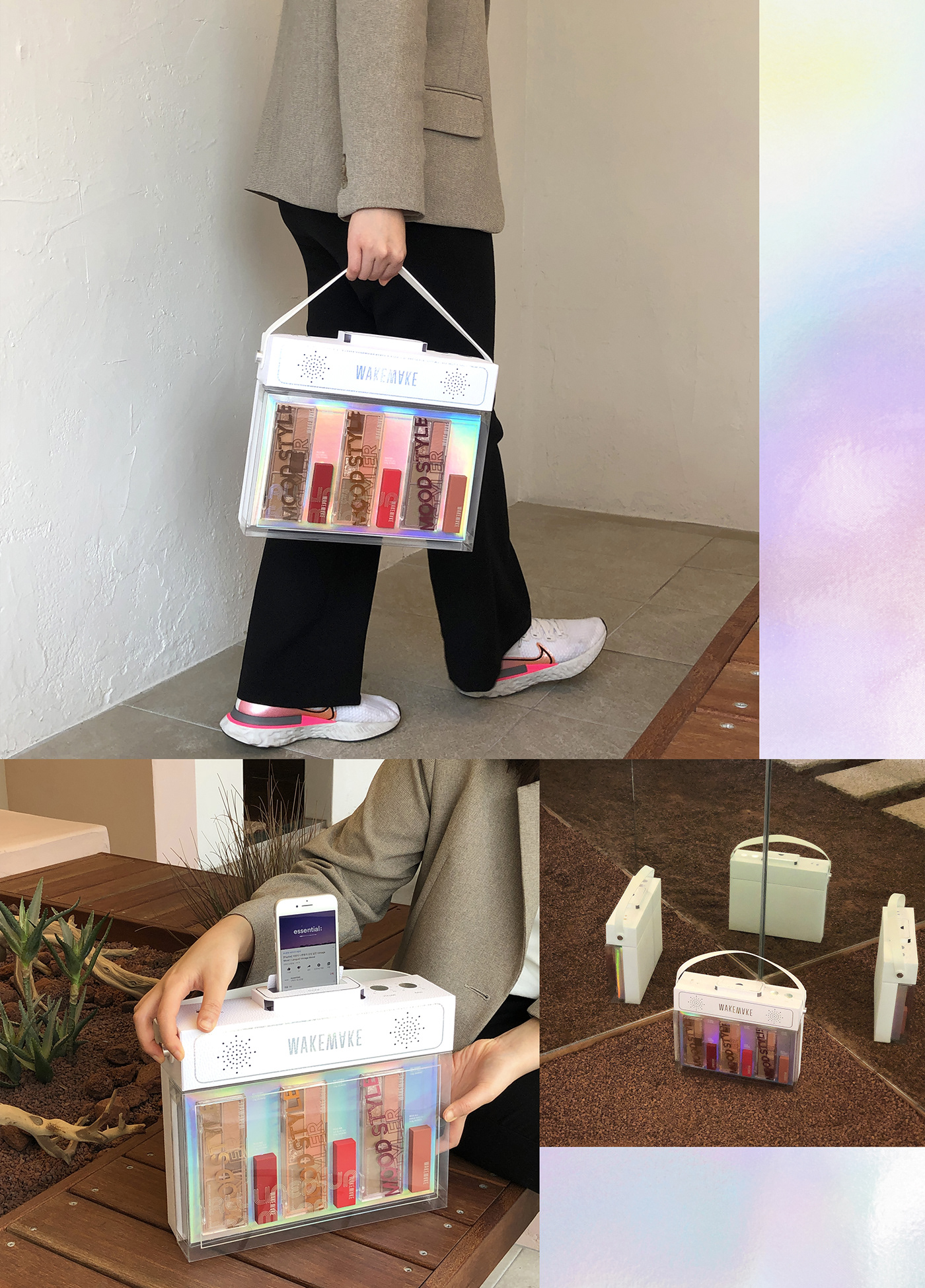 HEAZ，Beauty packaging，packing design，sound，white，