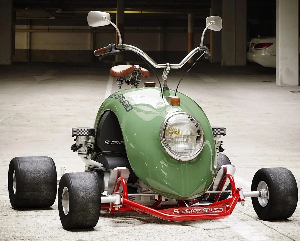 go-kart，Olive green，Mini，strange，