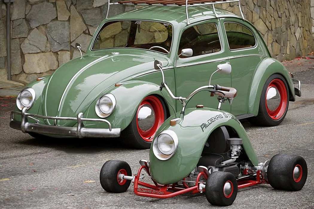 go-kart，Olive green，Mini，strange，