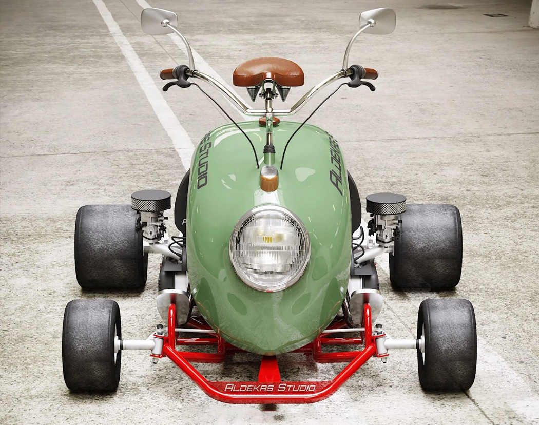 go-kart，Olive green，Mini，strange，