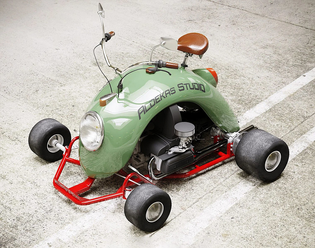 go-kart，Olive green，Mini，strange，