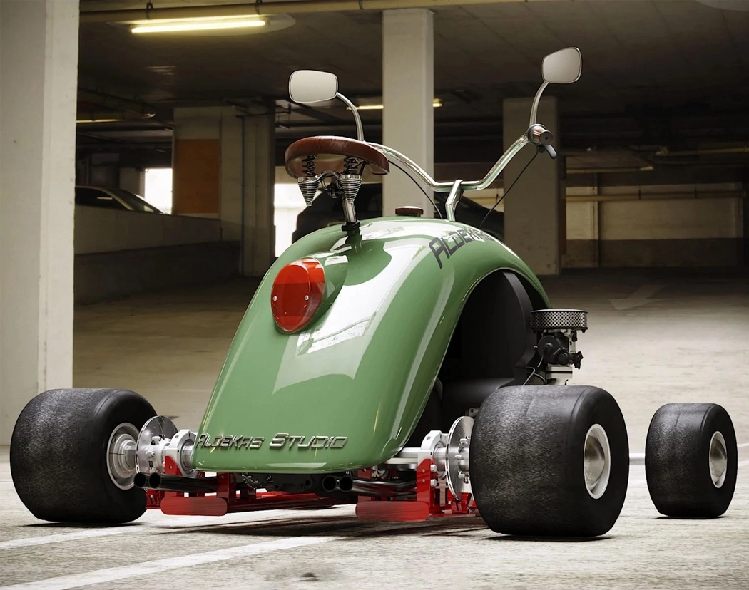 go-kart，Olive green，Mini，strange，