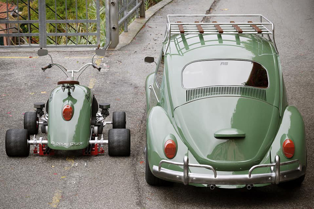 go-kart，Olive green，Mini，strange，