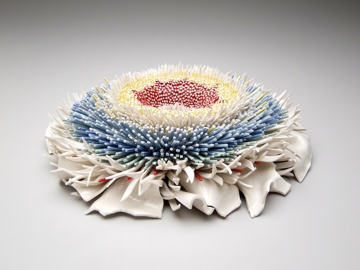 pretty，flower，ceramics，fragment，Artwork，
