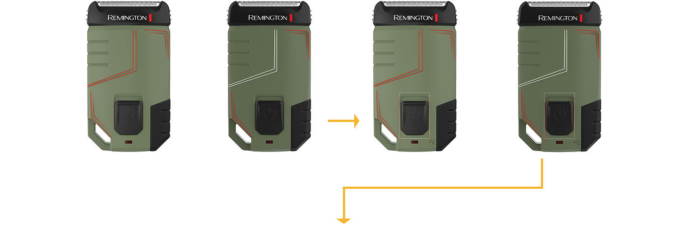 设计过程，剃须刀，