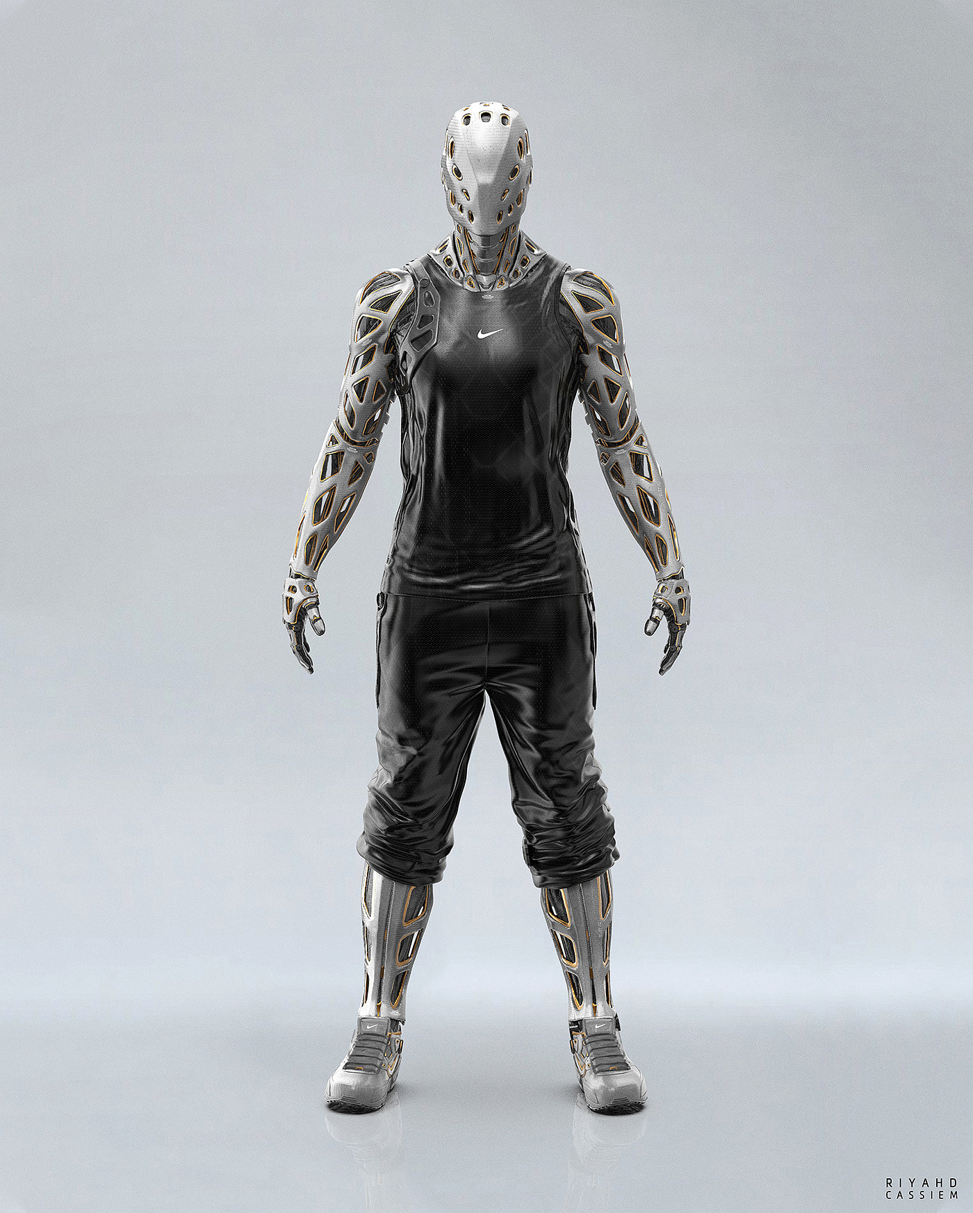 nike，Character design，Digital art，robot，science fiction，