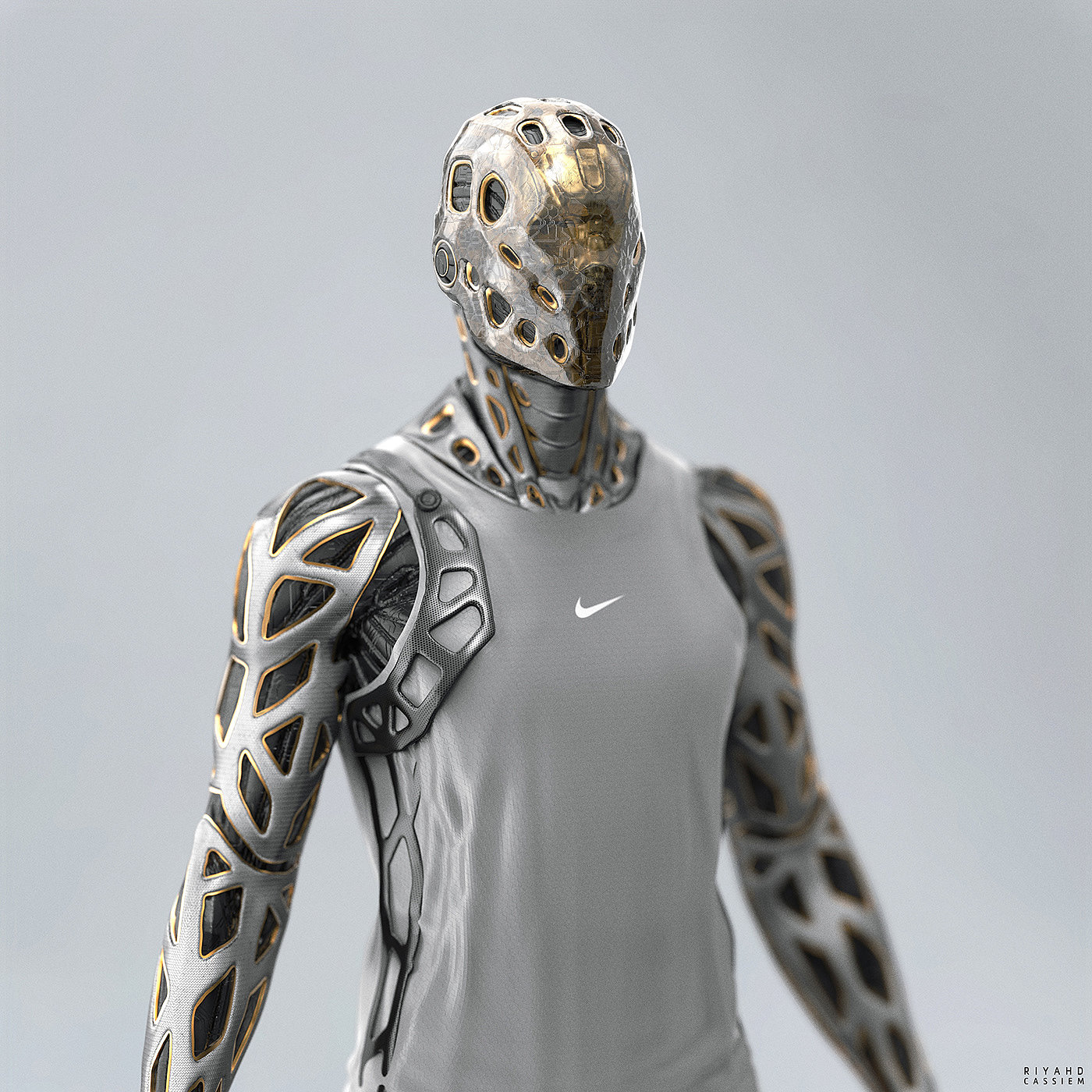 nike，Character design，Digital art，robot，science fiction，