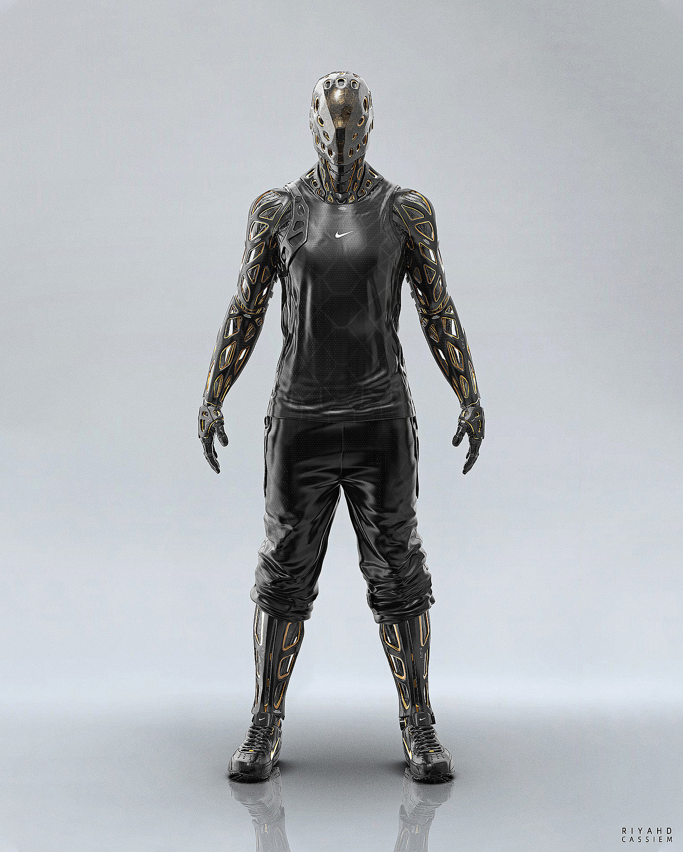 nike，Character design，Digital art，robot，science fiction，