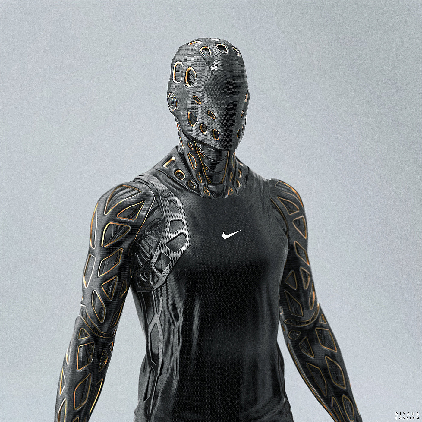 nike，Character design，Digital art，robot，science fiction，