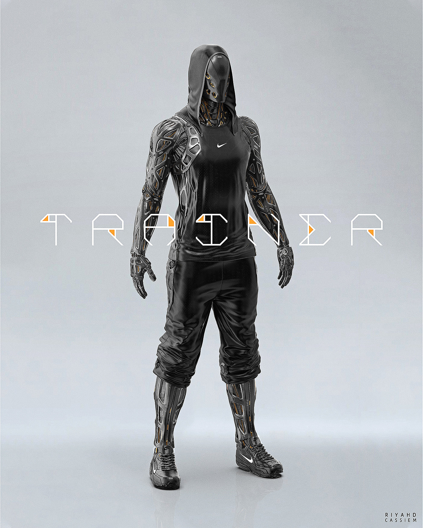 nike，Character design，Digital art，robot，science fiction，