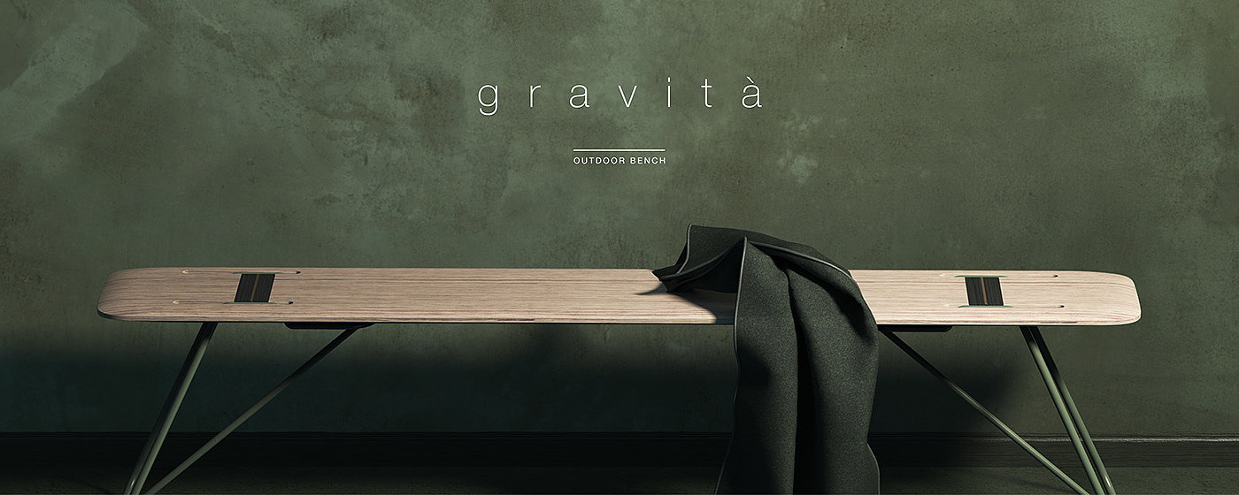 gravità，可折叠，户外，长凳，木质，金属架，