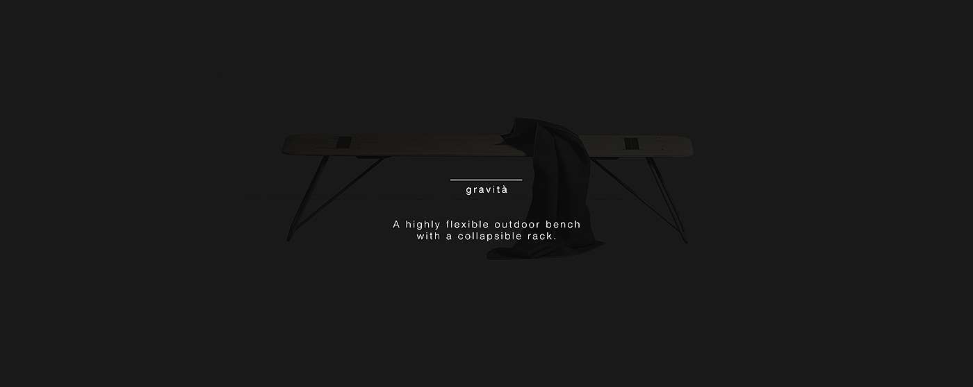 gravità，可折叠，户外，长凳，木质，金属架，