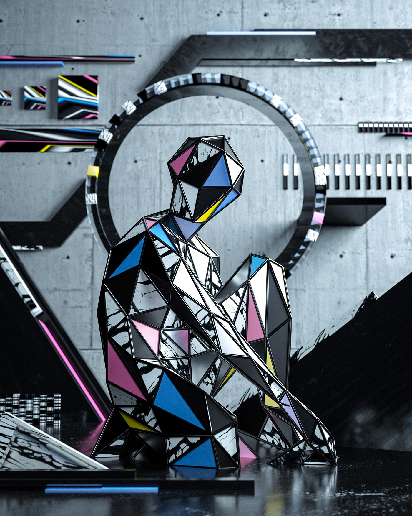 low poly，Simpler Times，c4d，originality，