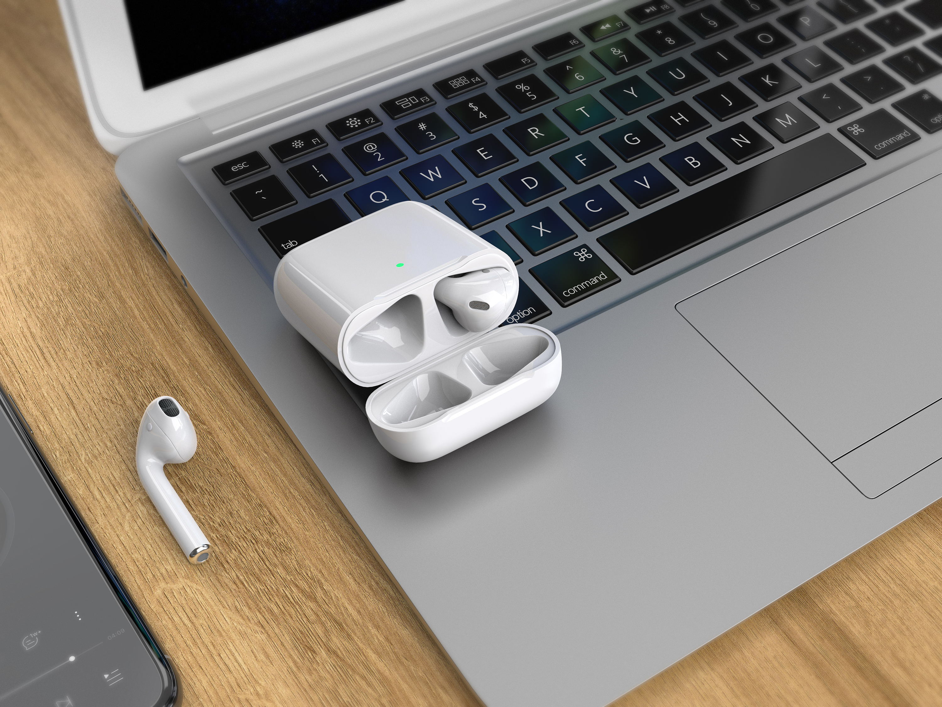 Bluetooth headset，headset，Modeling and rendering，