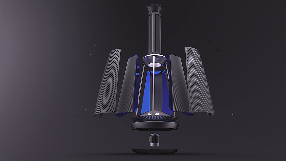 未來感空氣淨化器設計