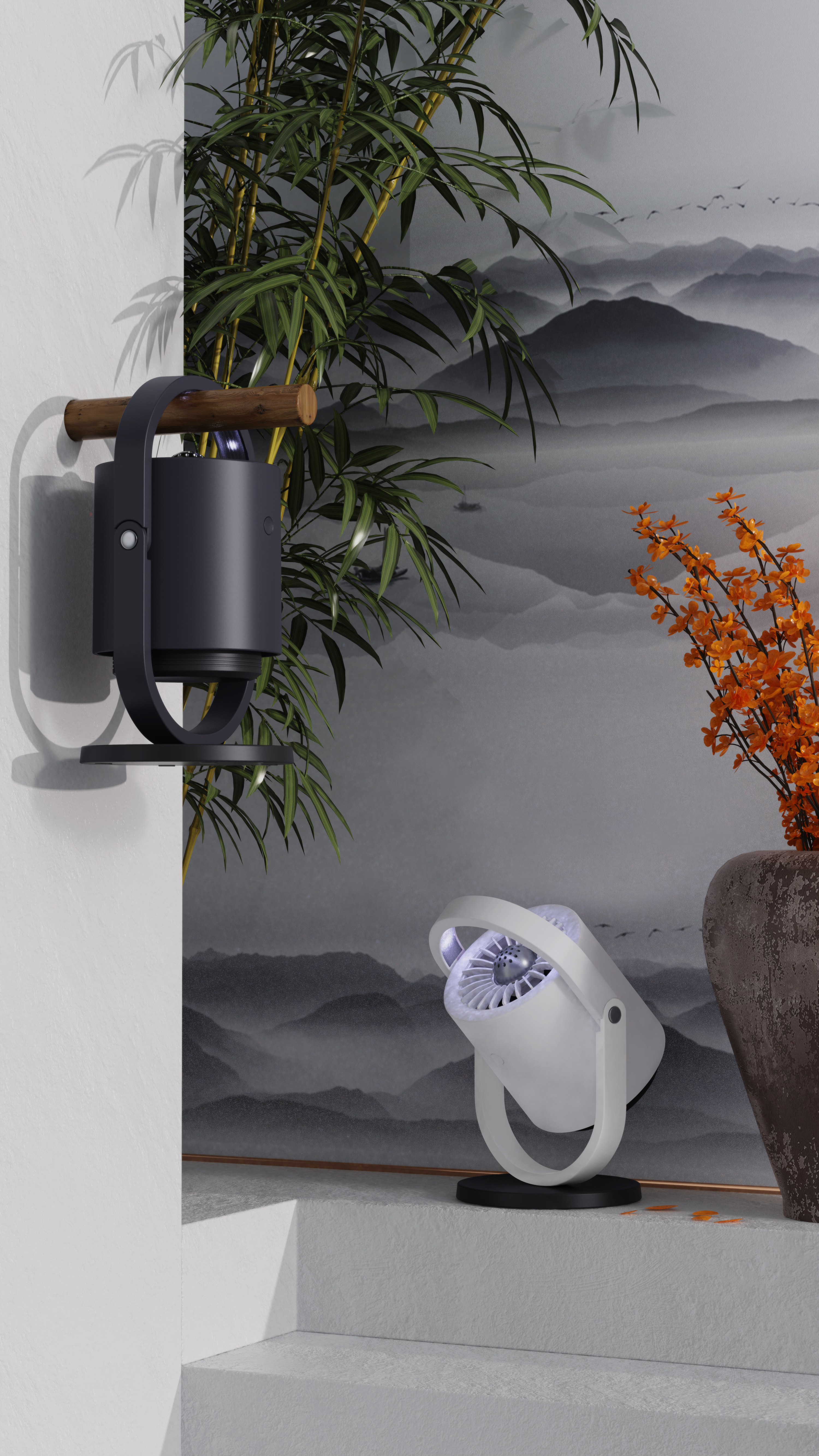 Mosquito killing lamp，lamp，rotate，