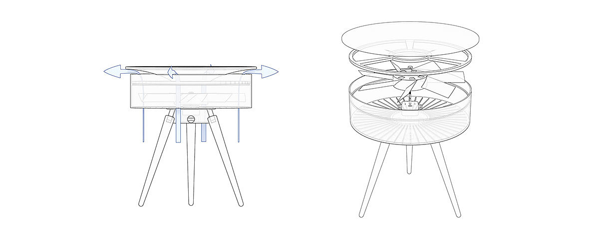 breeze，furniture，Electric fan，originality，Design，