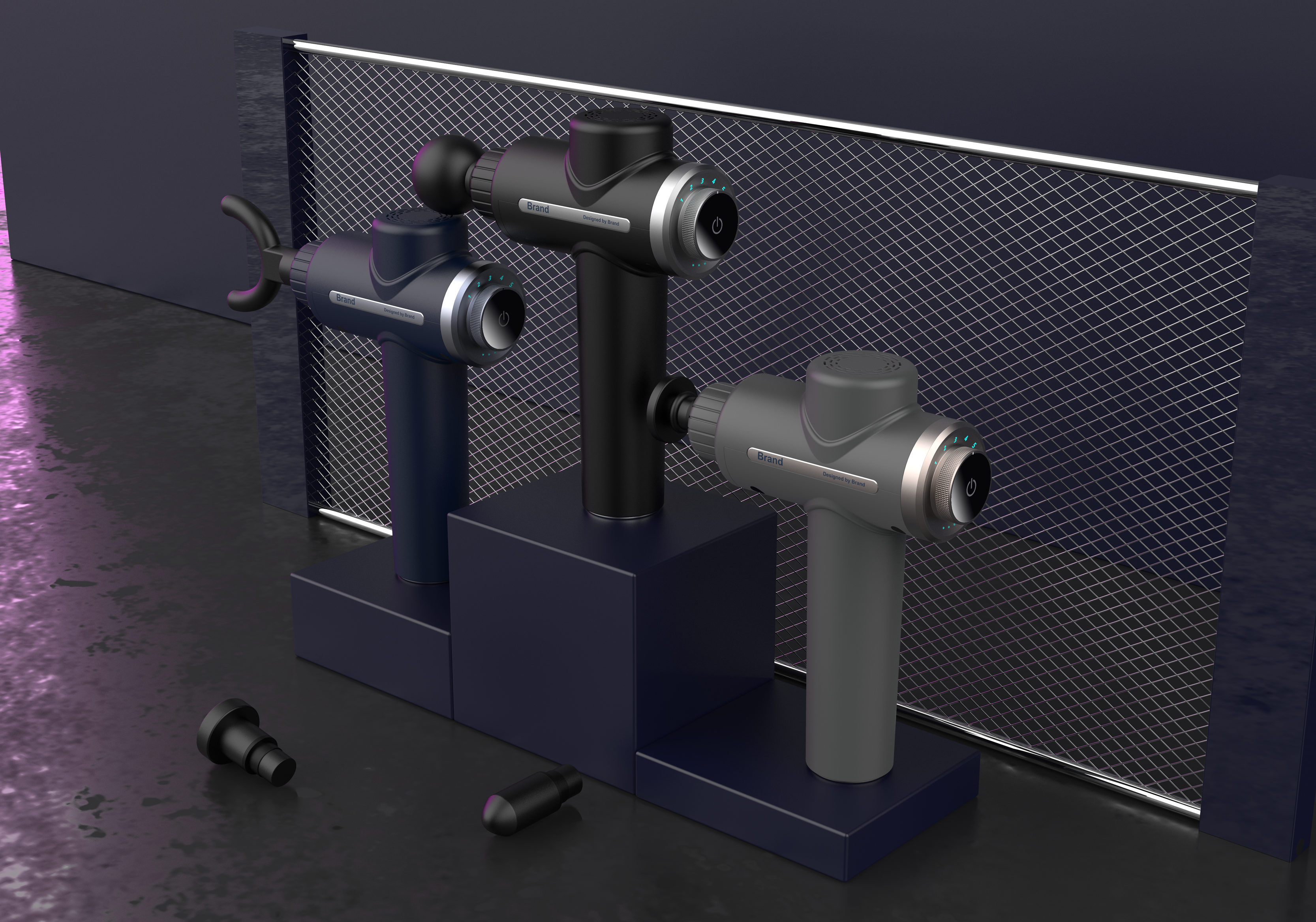 Rotary adjustable fascia gun，