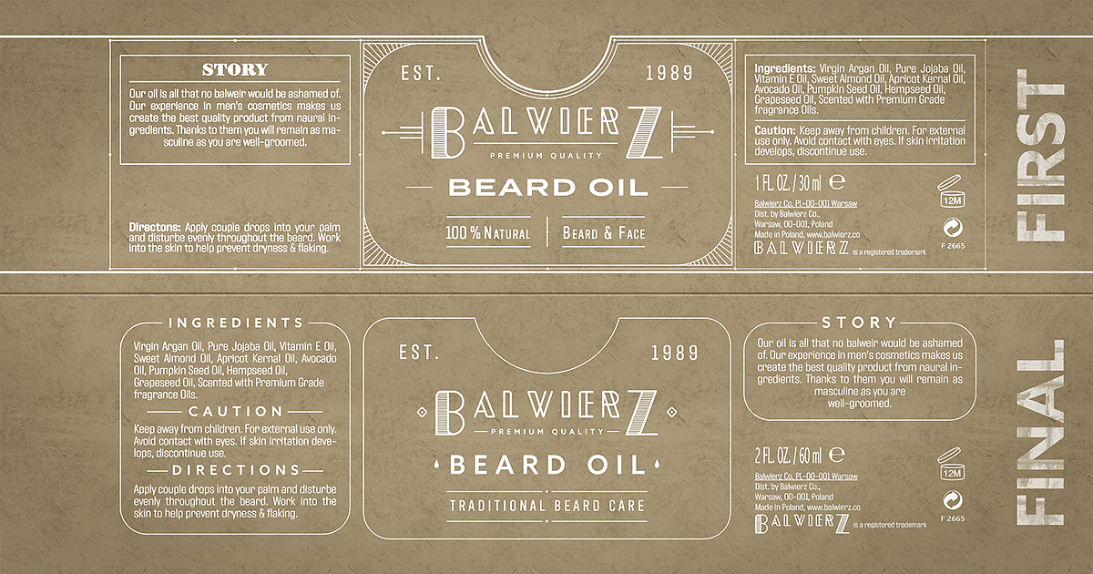 Packaging Design，包装设计，BALWIERZ.，玻璃瓶，