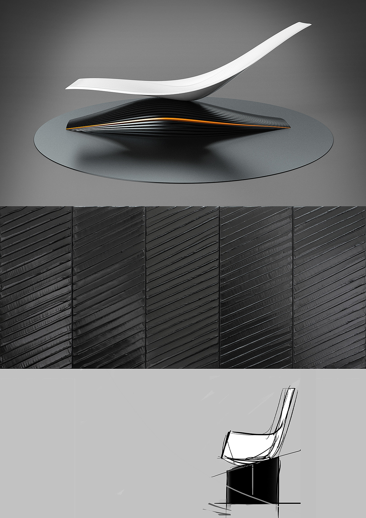 RUH chair，Stone support，stability，