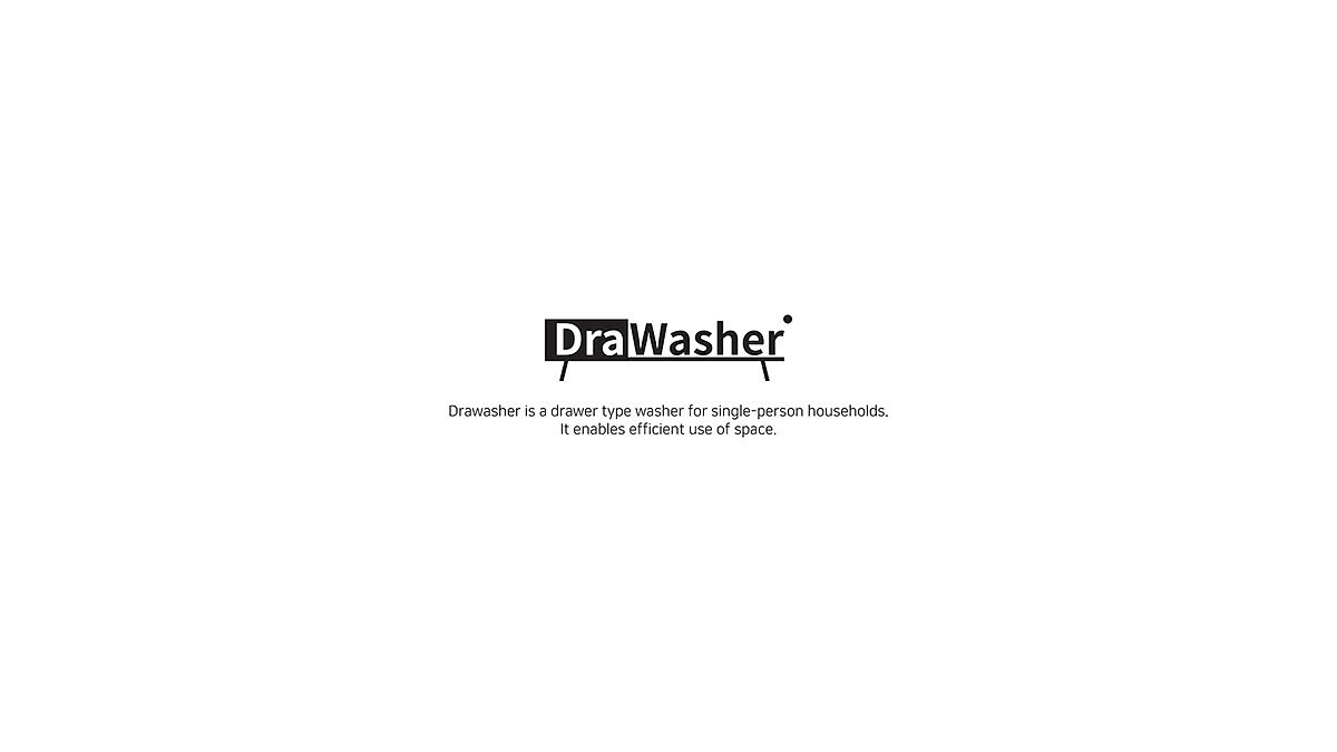 Drawasher，抽屉式洗衣机，烘干衣物，